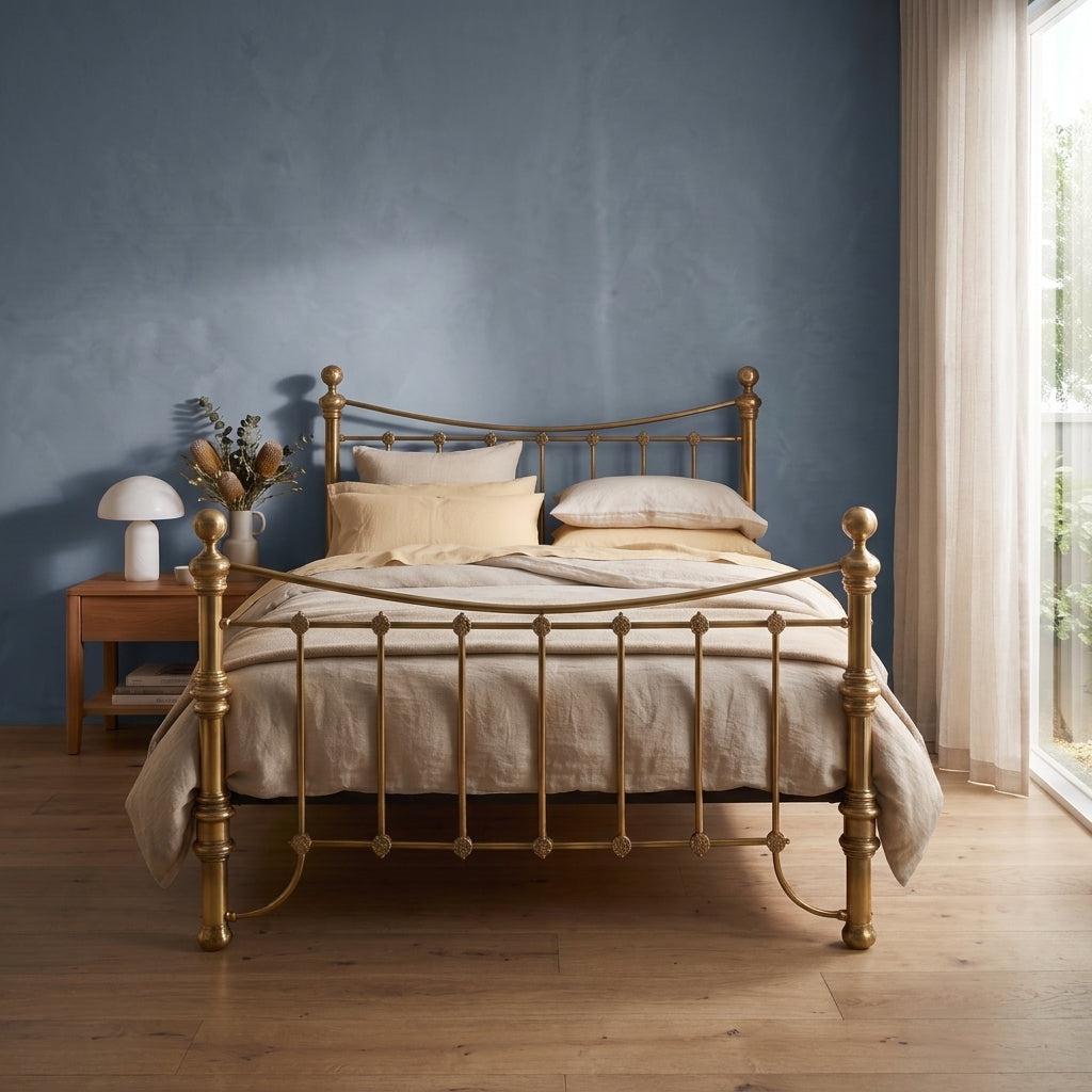 Arrino Brass Bed Frame