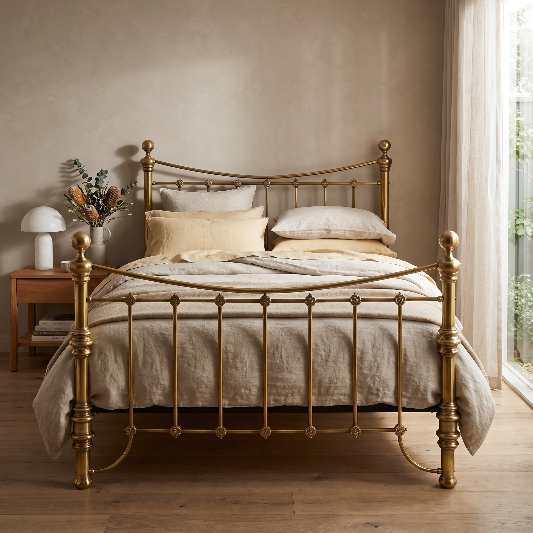 Arrino Brass Bed Frame
