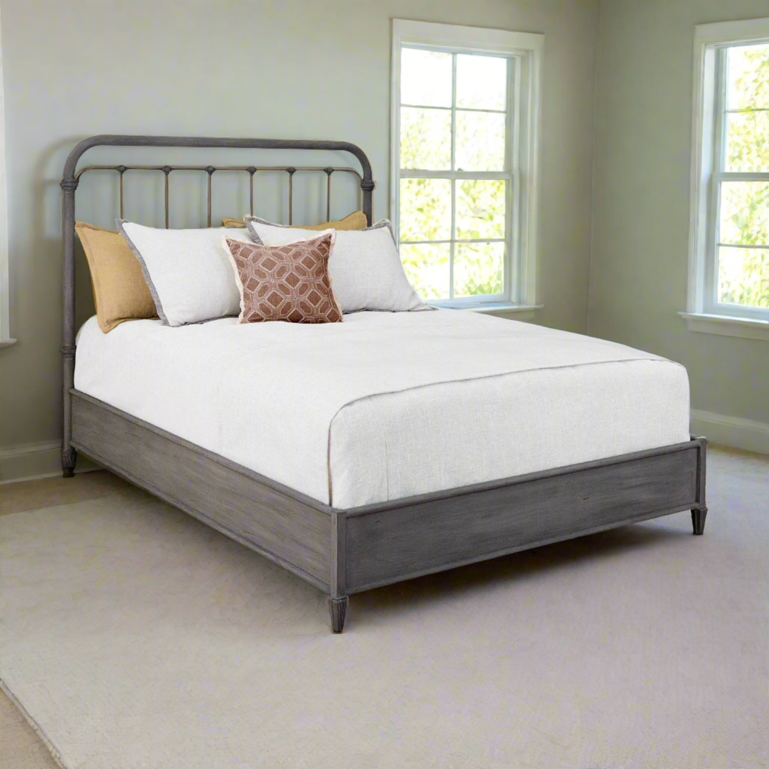 Braden Cast Iron Bed Frame with Surround Frame