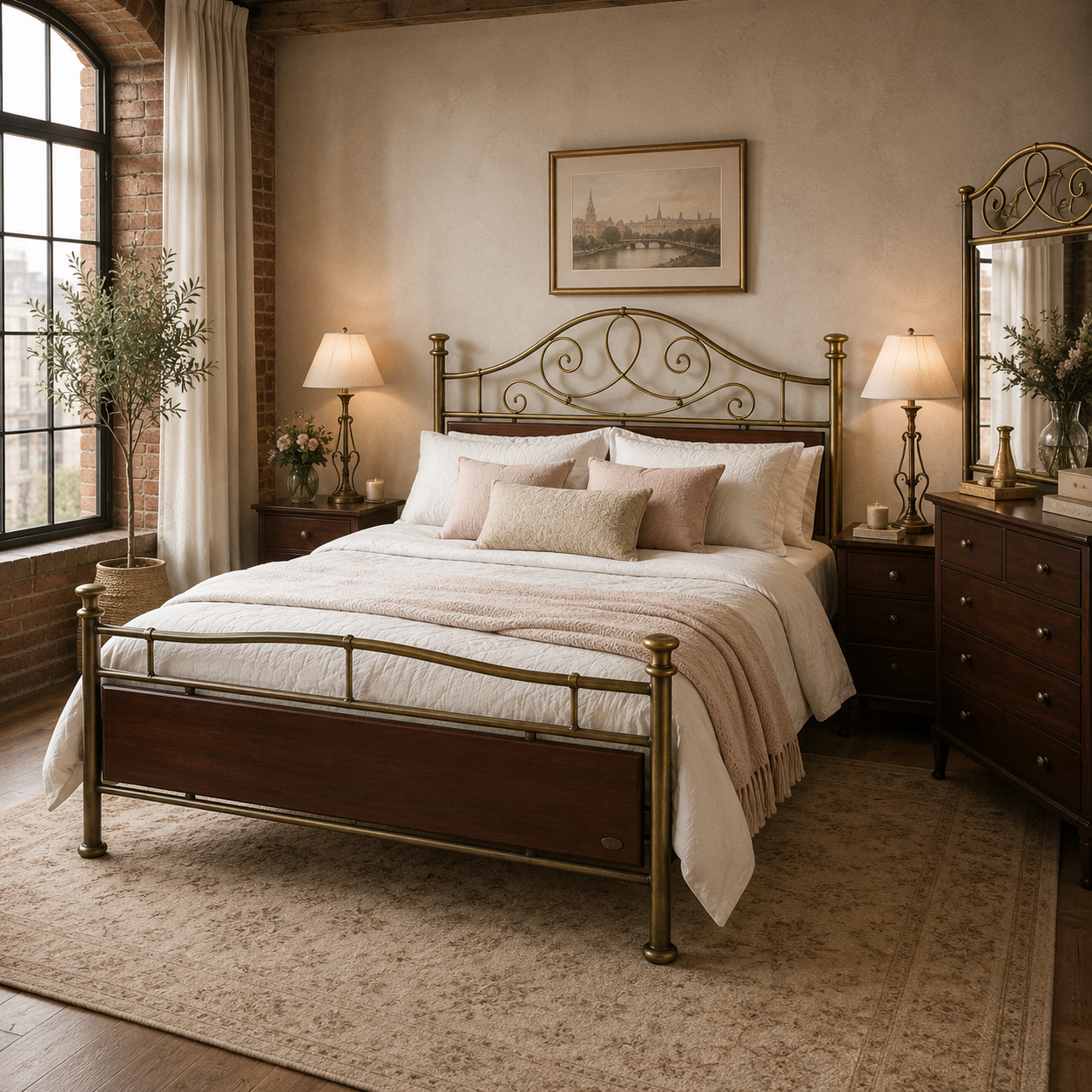 Crystal Metal Bed Frame