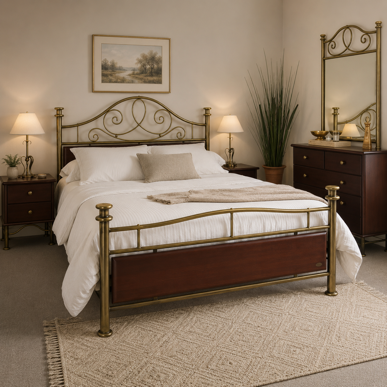 Crystal Metal Bed Frame
