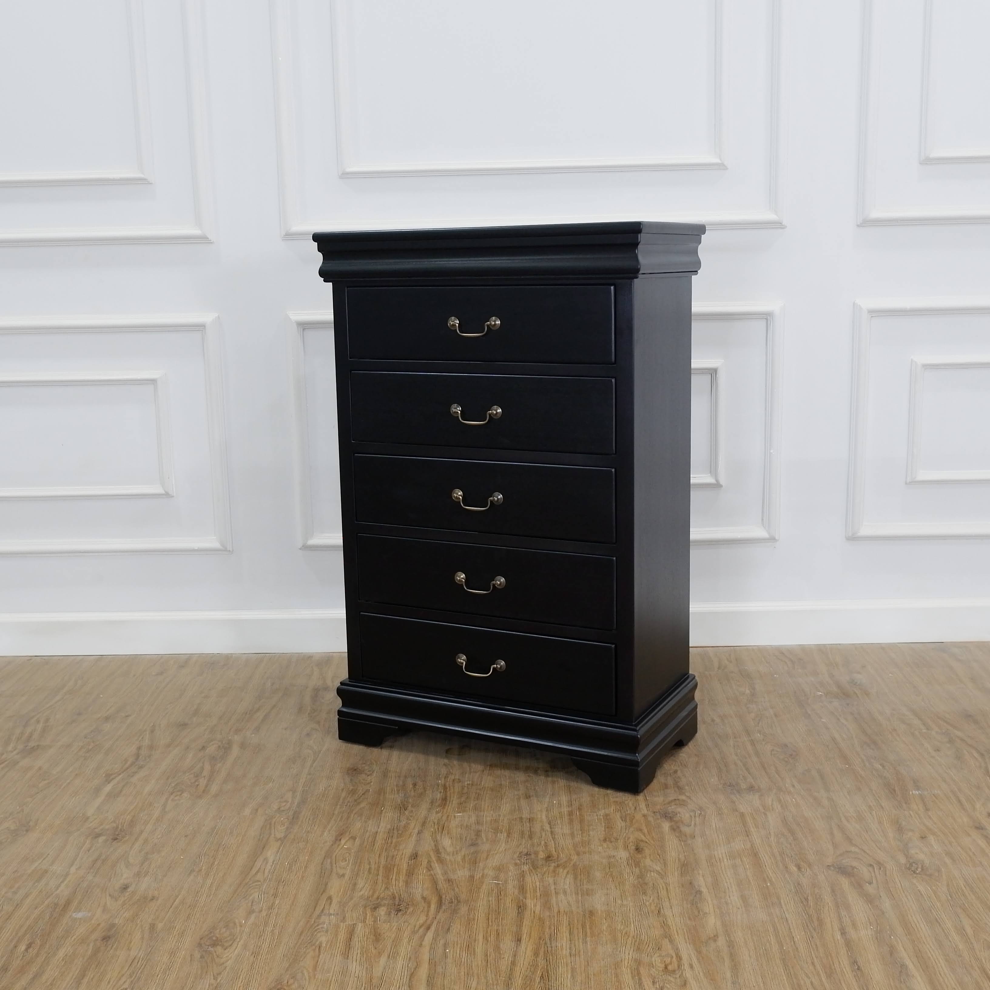 Louis Philippe Chest Of Drawers - Black