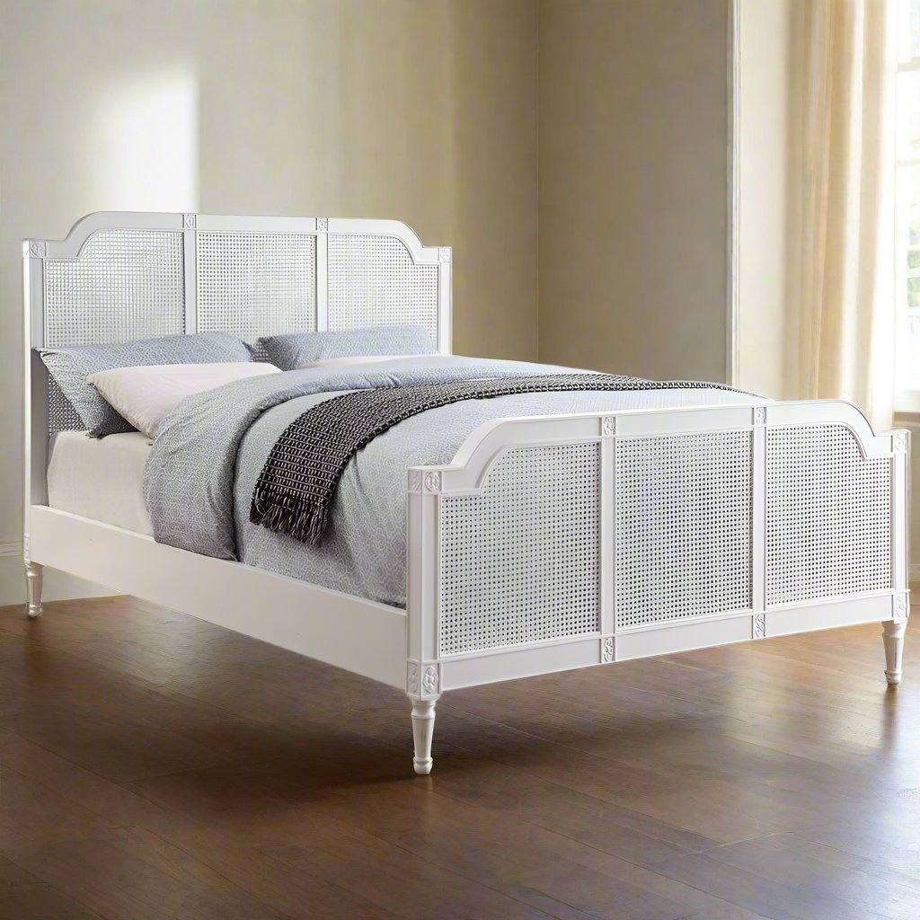 Loire Rattan and Wood Bed Frame
