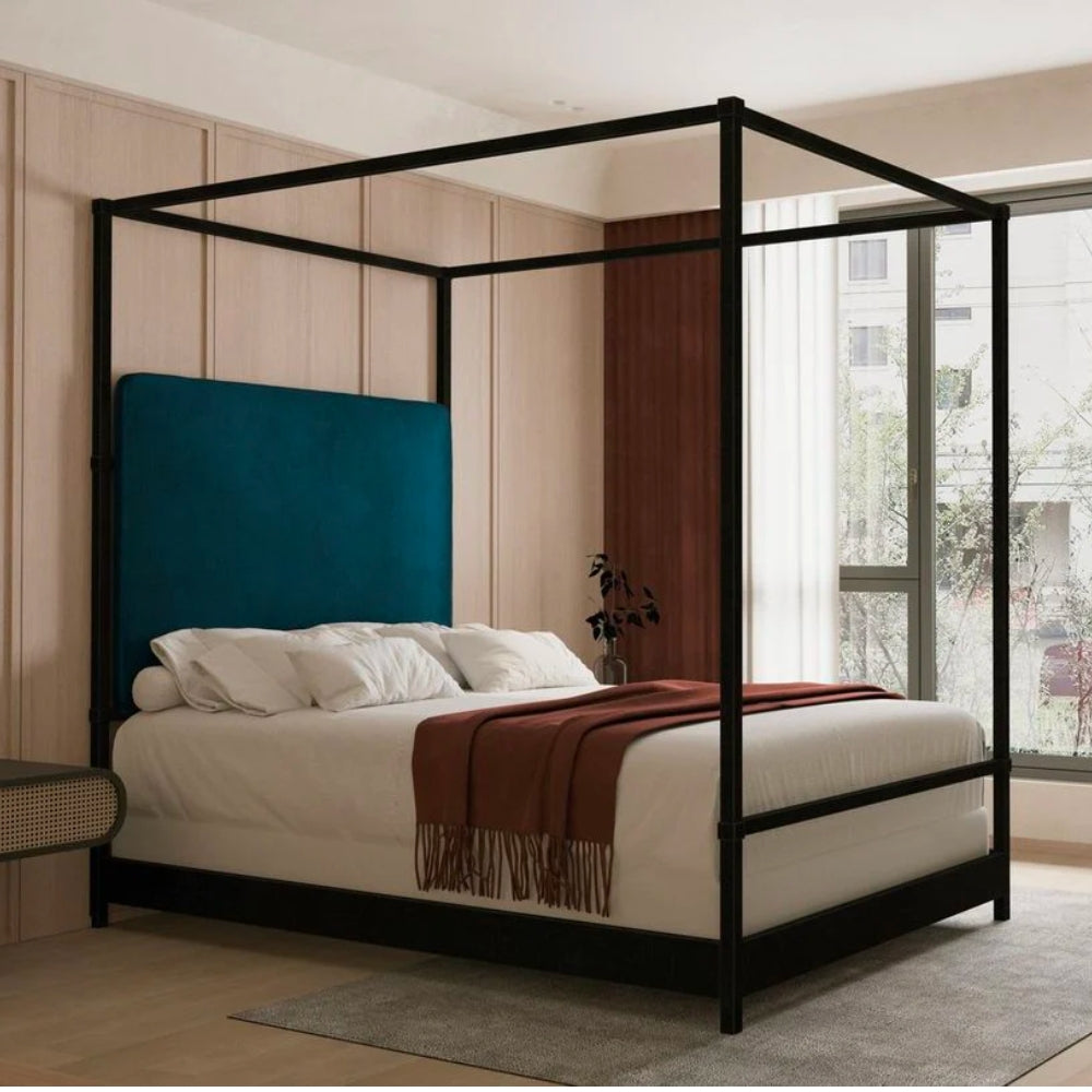 Quincy Upholstered Four Poster Bed