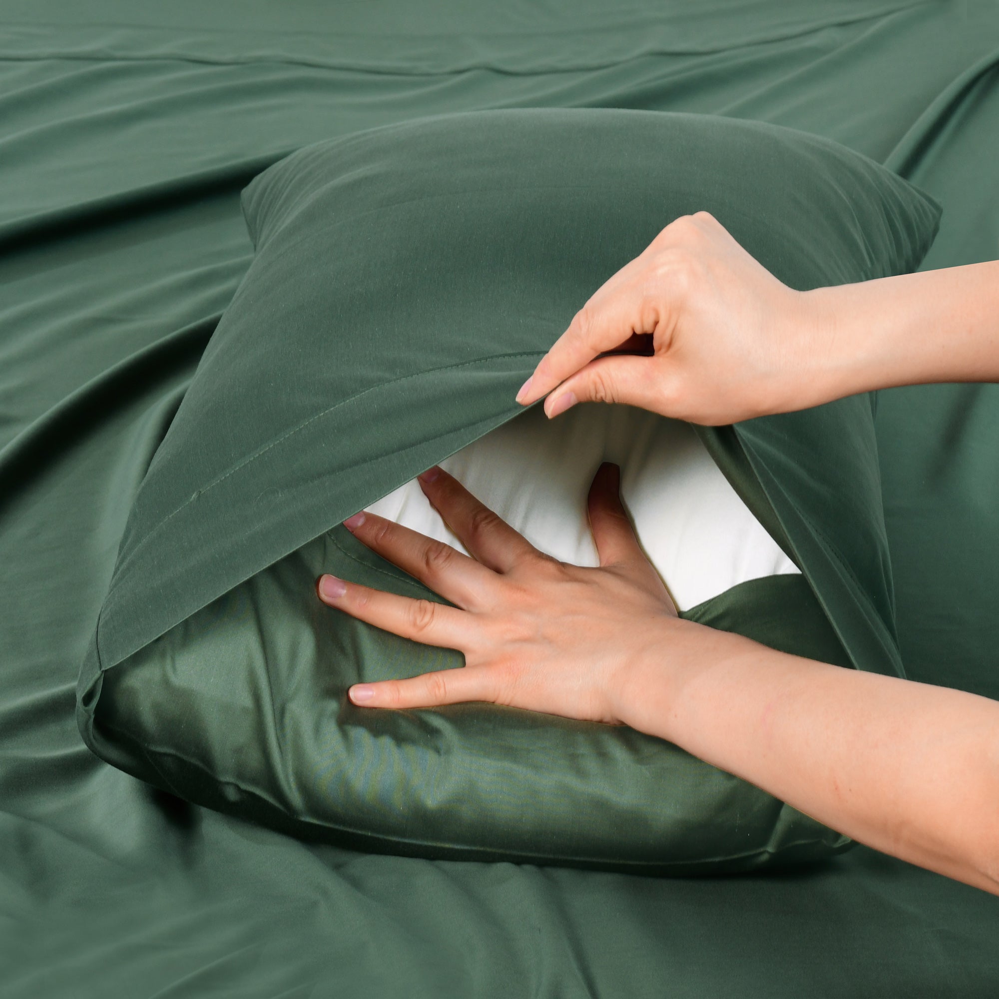 Rosebank 500 Thread Count Bamboo/Cotton Sateen Weave Standard Pillowcase (Pair)