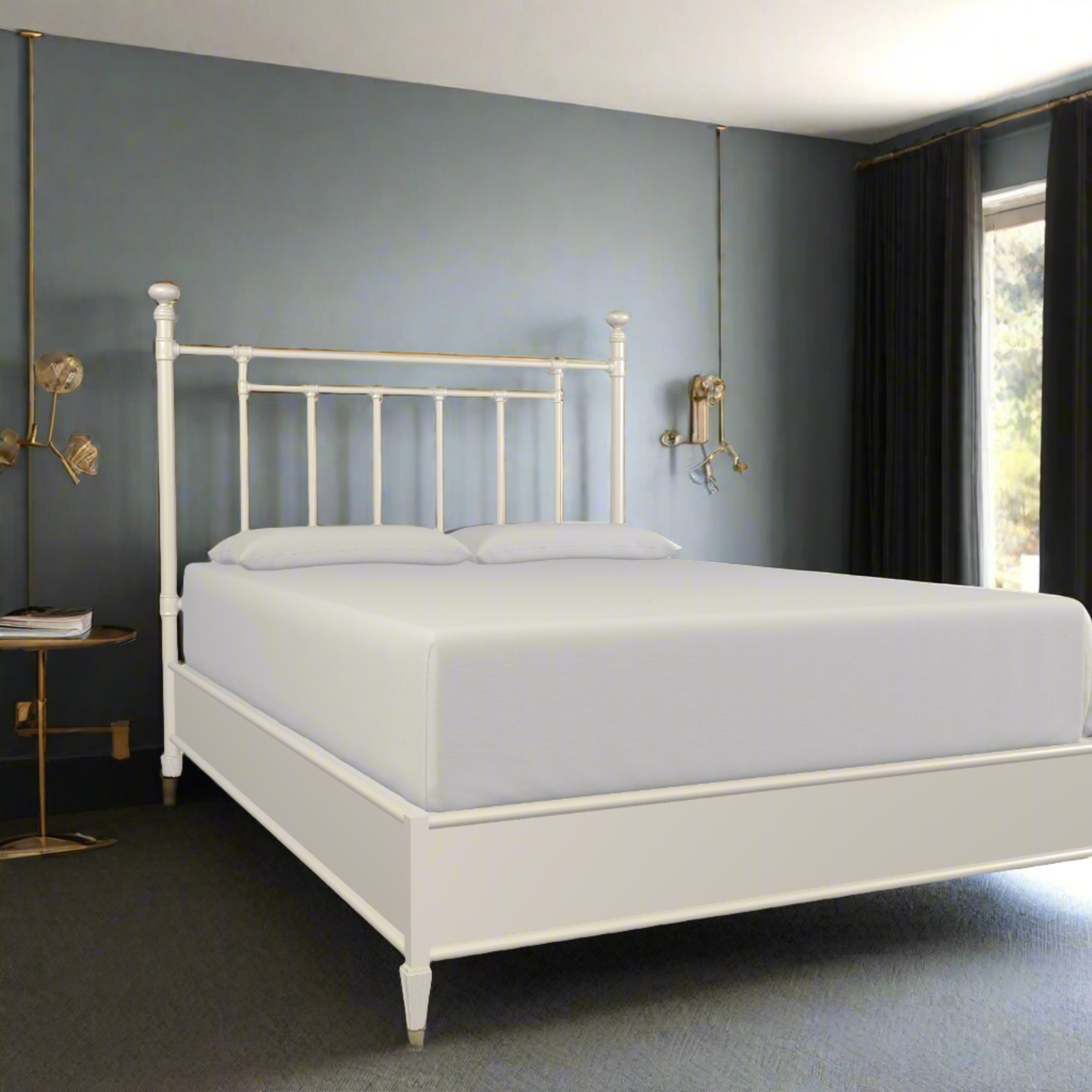 Blake Cast Iron Bed Frame with Surround Frame