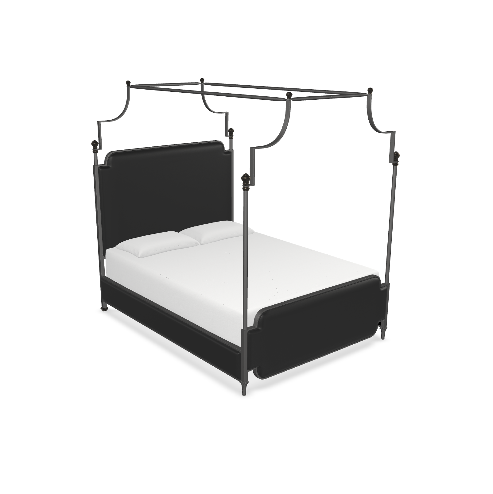 Kenton Upholstered Four Poster Bed
