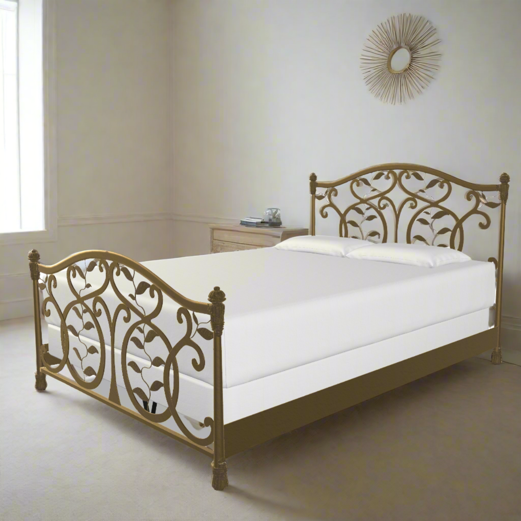 Laurel Cast Iron Bed Frame