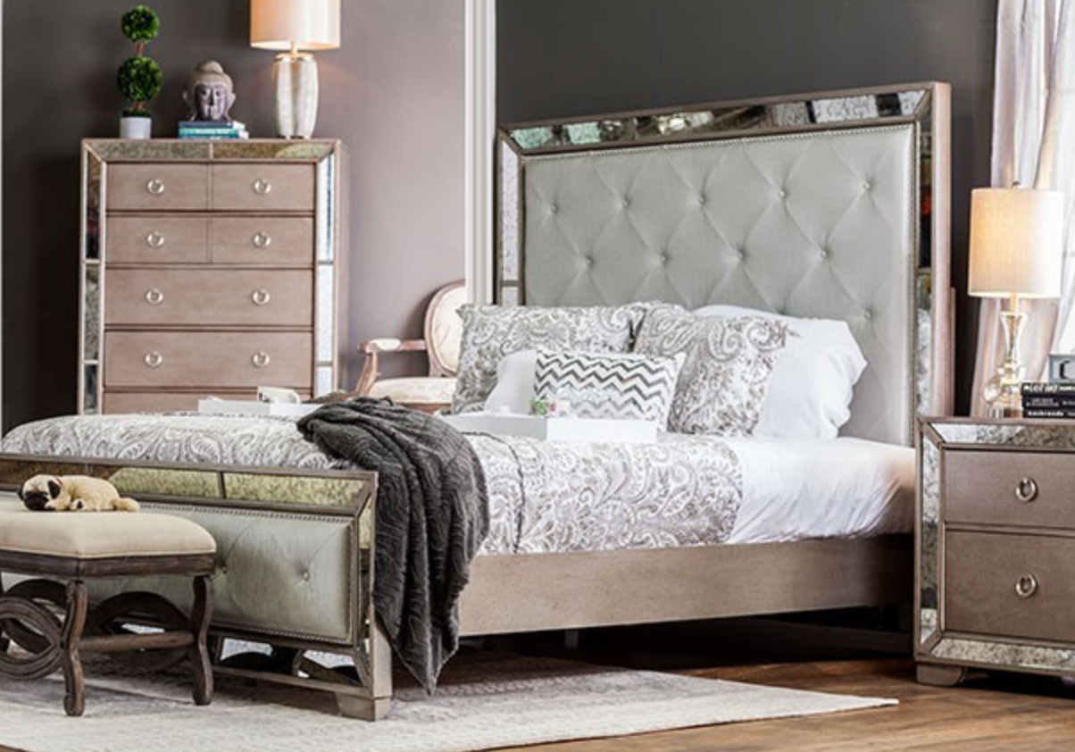 Loraine Wood Bed Frame