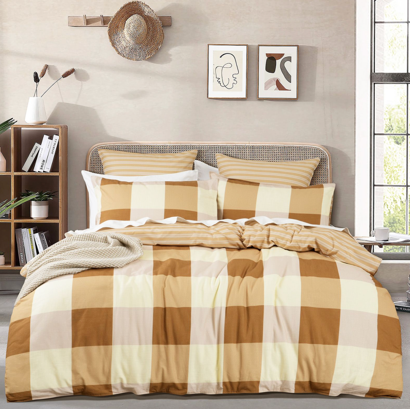 Berlin Checks Quilt Cover Set
