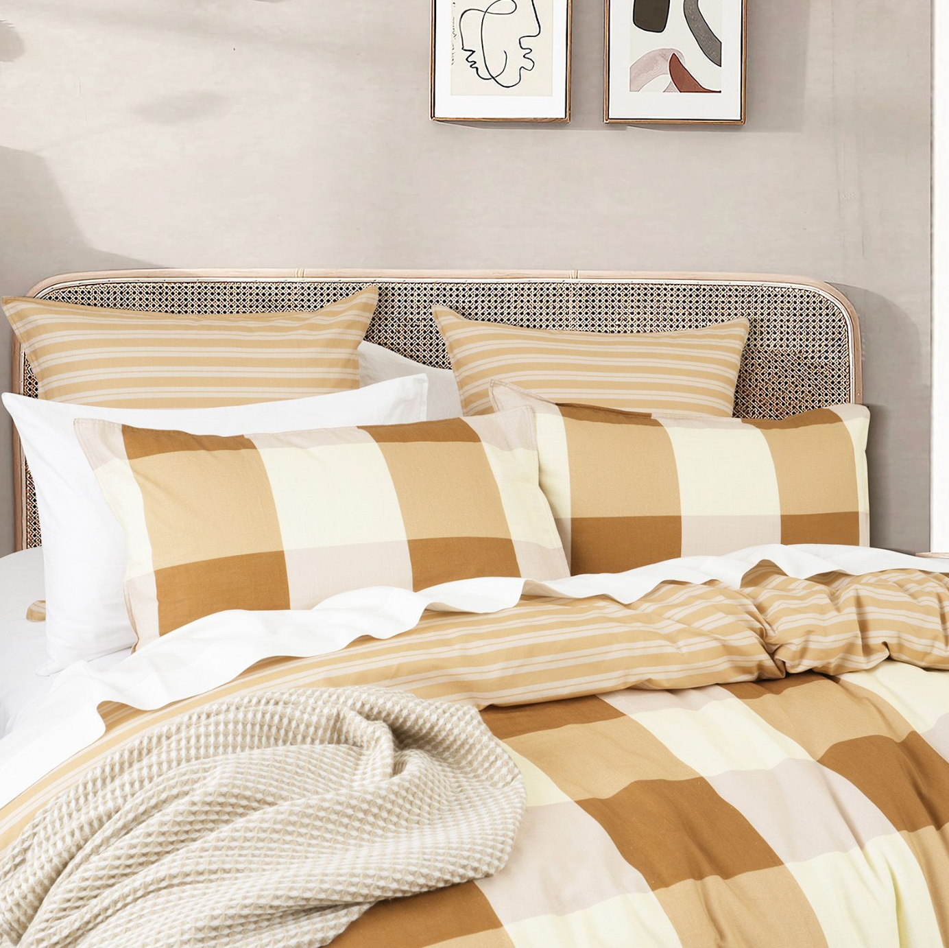 Berlin Checks Quilt Cover Set