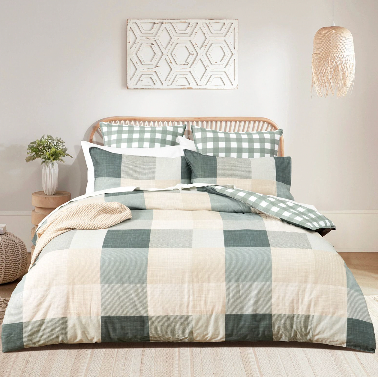 Cooper Checks Quilt Cover Set