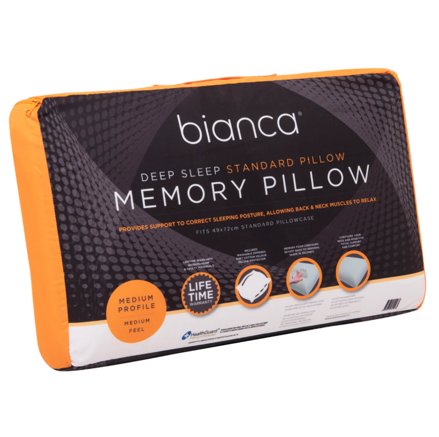 Deep Sleep Medium Profile Memory Foam Pillow