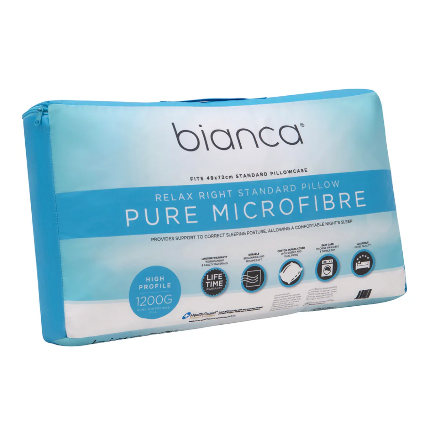 Relax Right Pure Microfibre High Profile Pillow