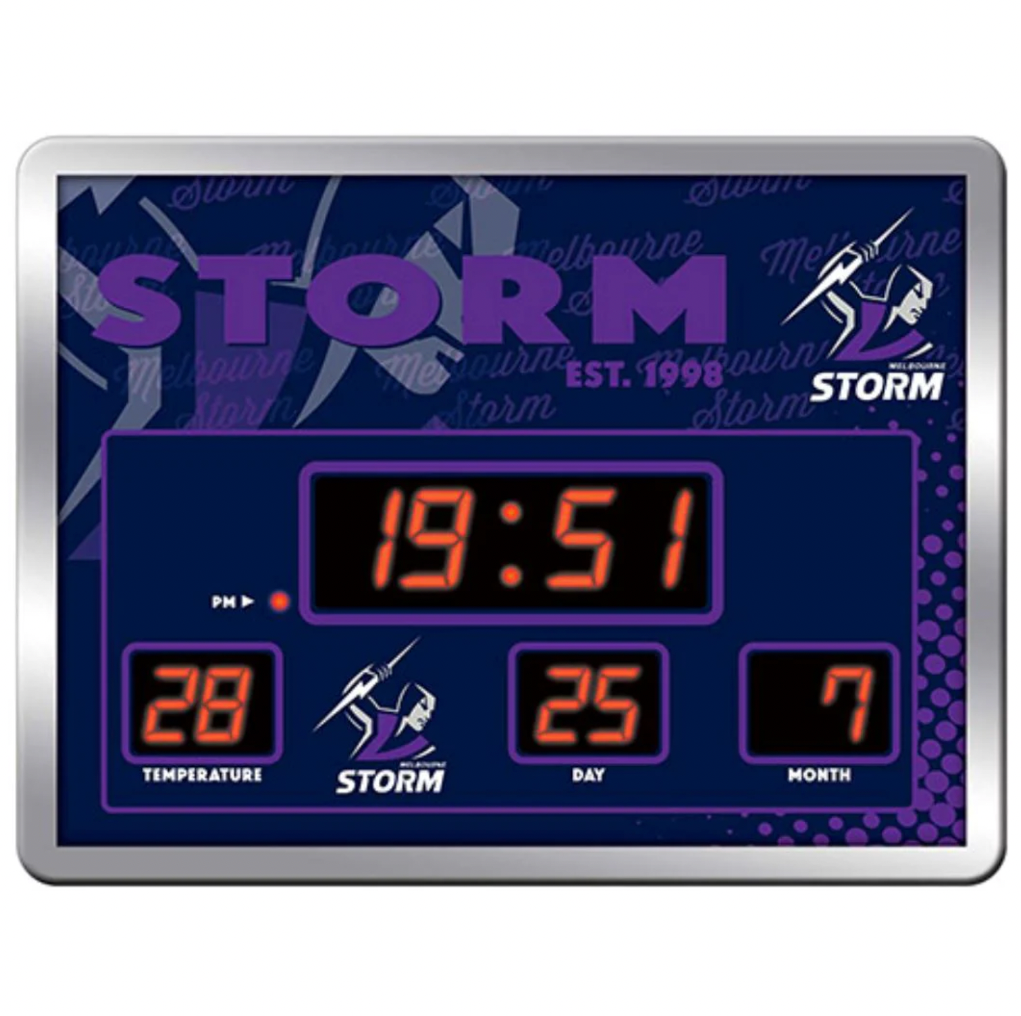 Melbourne Storm Led Scoreboard Clock