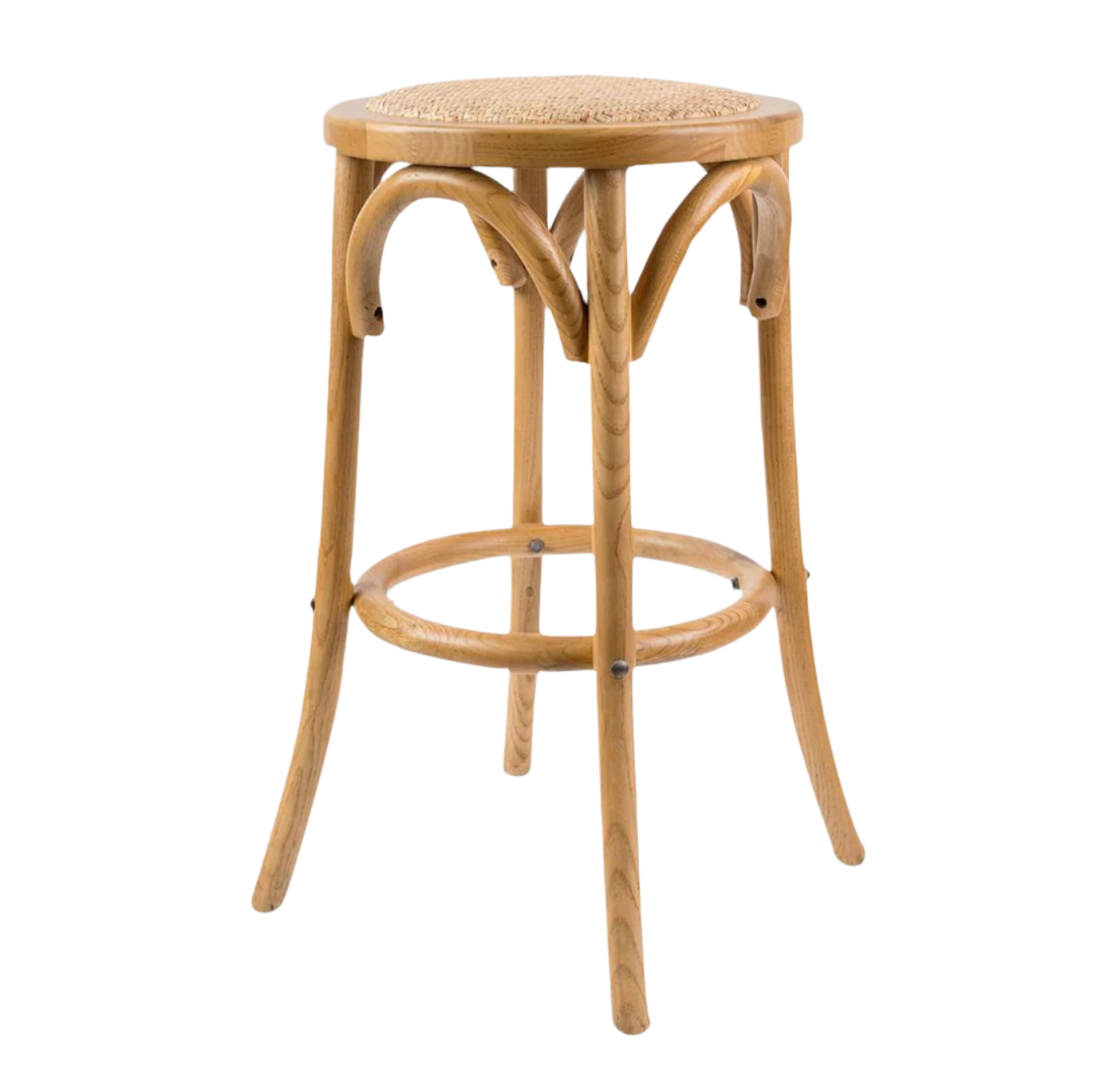 Rattan Kitchen Stool Natural