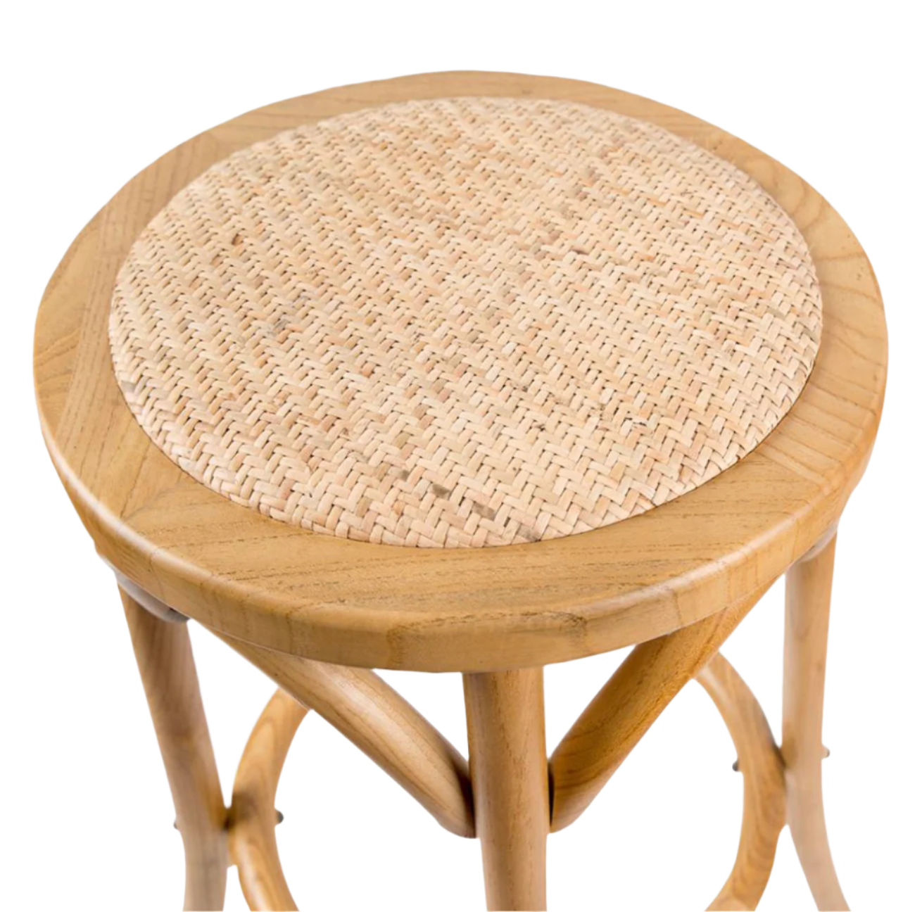 Rattan Kitchen Stool Natural