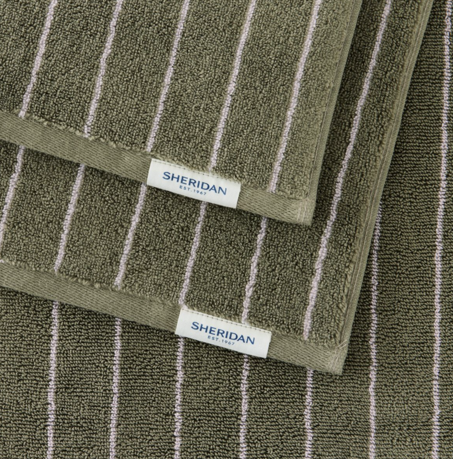 Aven Australian Cotton Stripe Face Washer