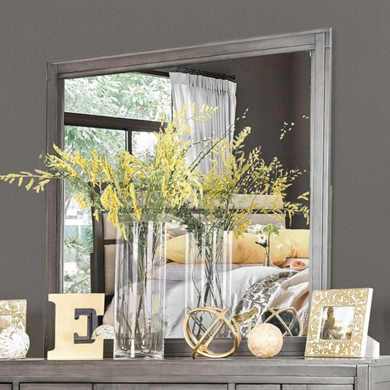 Berenice Dressing Table - Grey