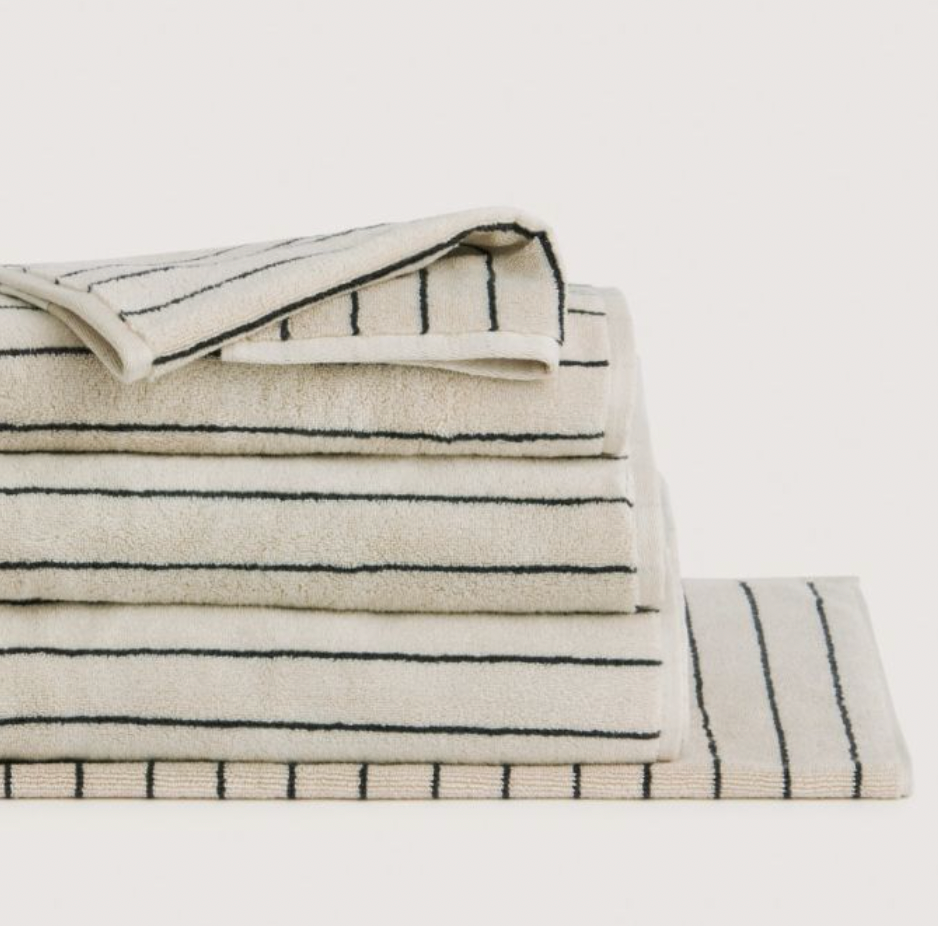 Aven Australian Cotton Stripe Bath Sheet