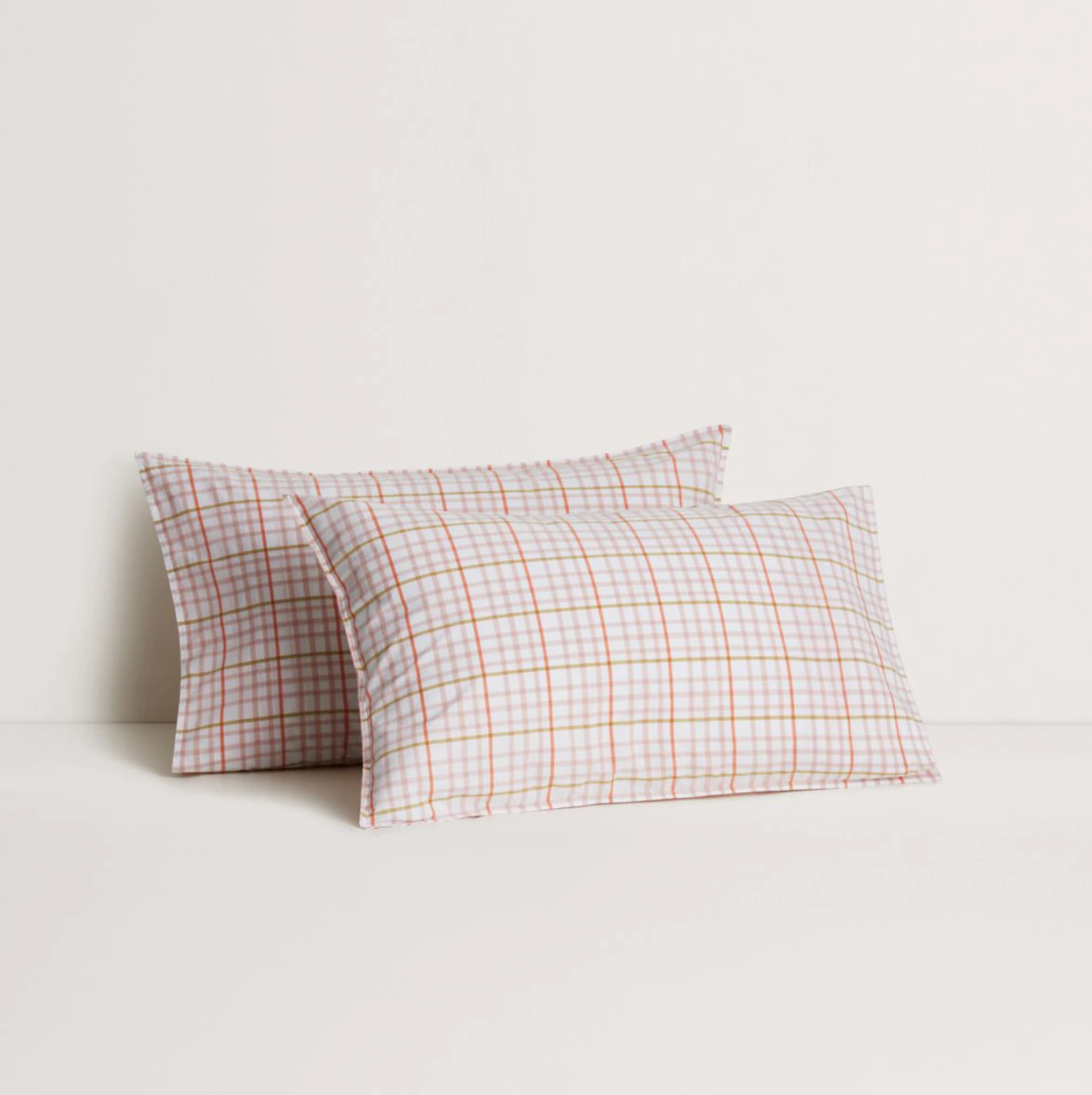 Bayley Check Washed Percale Sheet Set