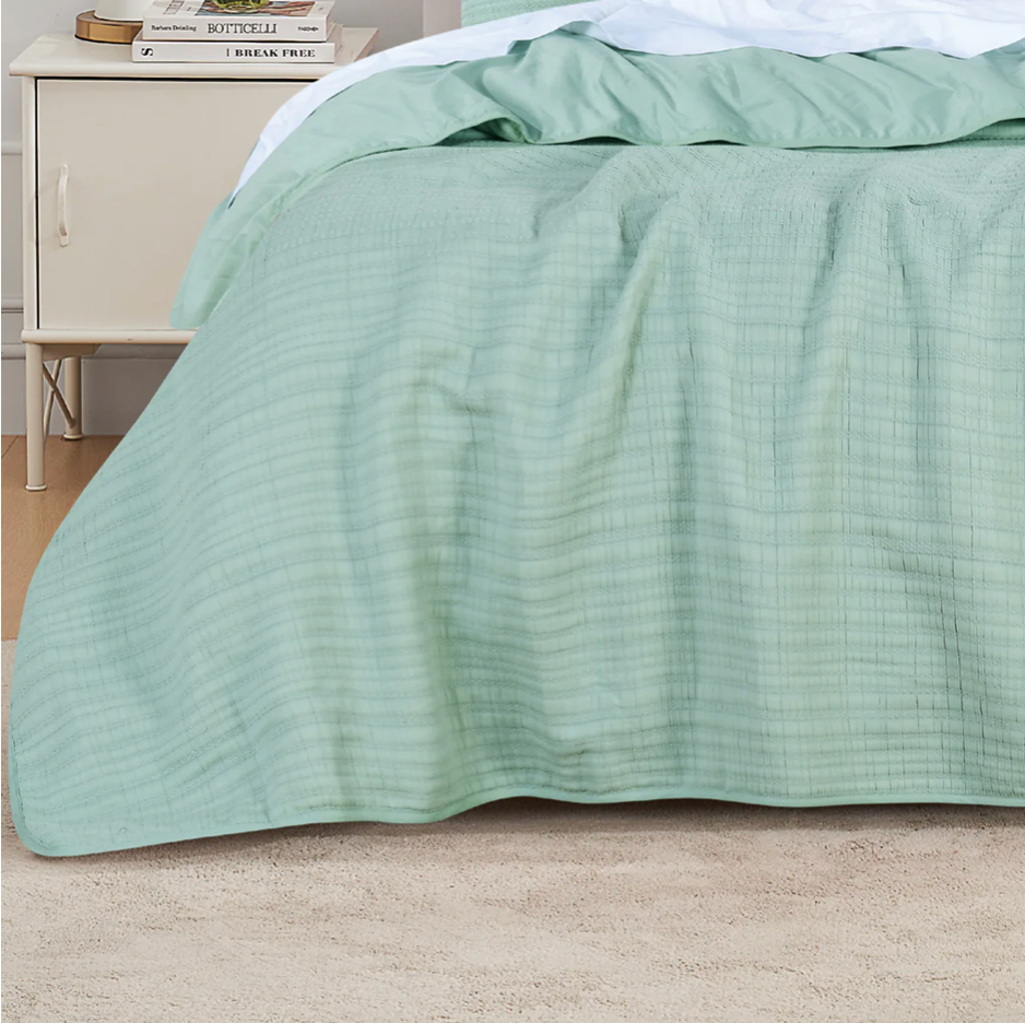 Cressida Coverlet Set Sage