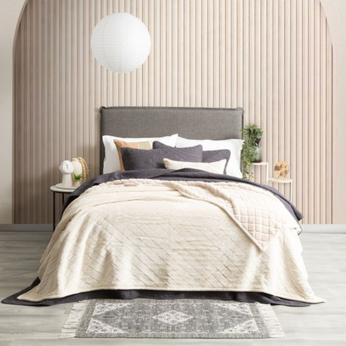 Heston Ultra Soft Velvet Sherpa Blanket