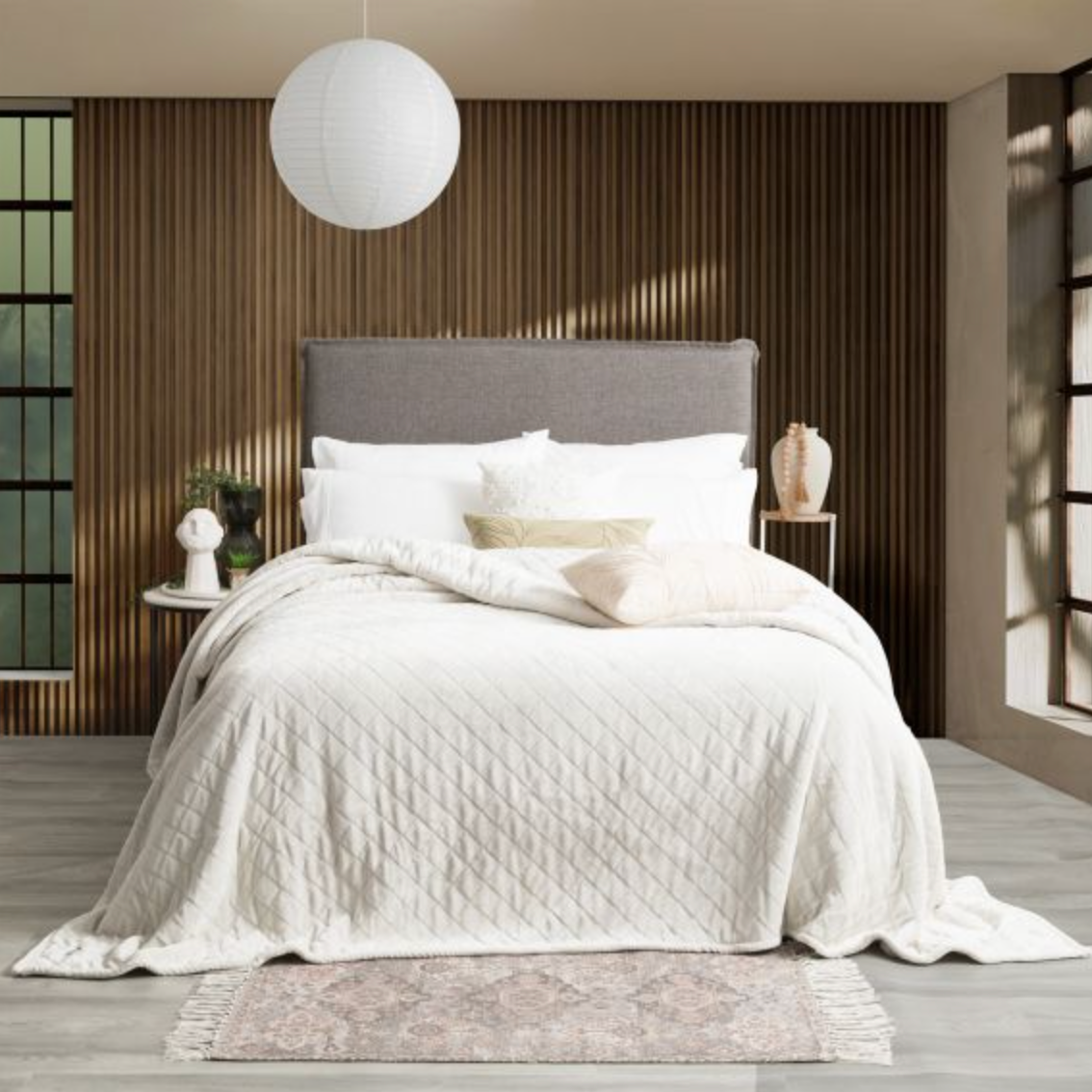 Heston Ultra Soft Velvet Sherpa Blanket