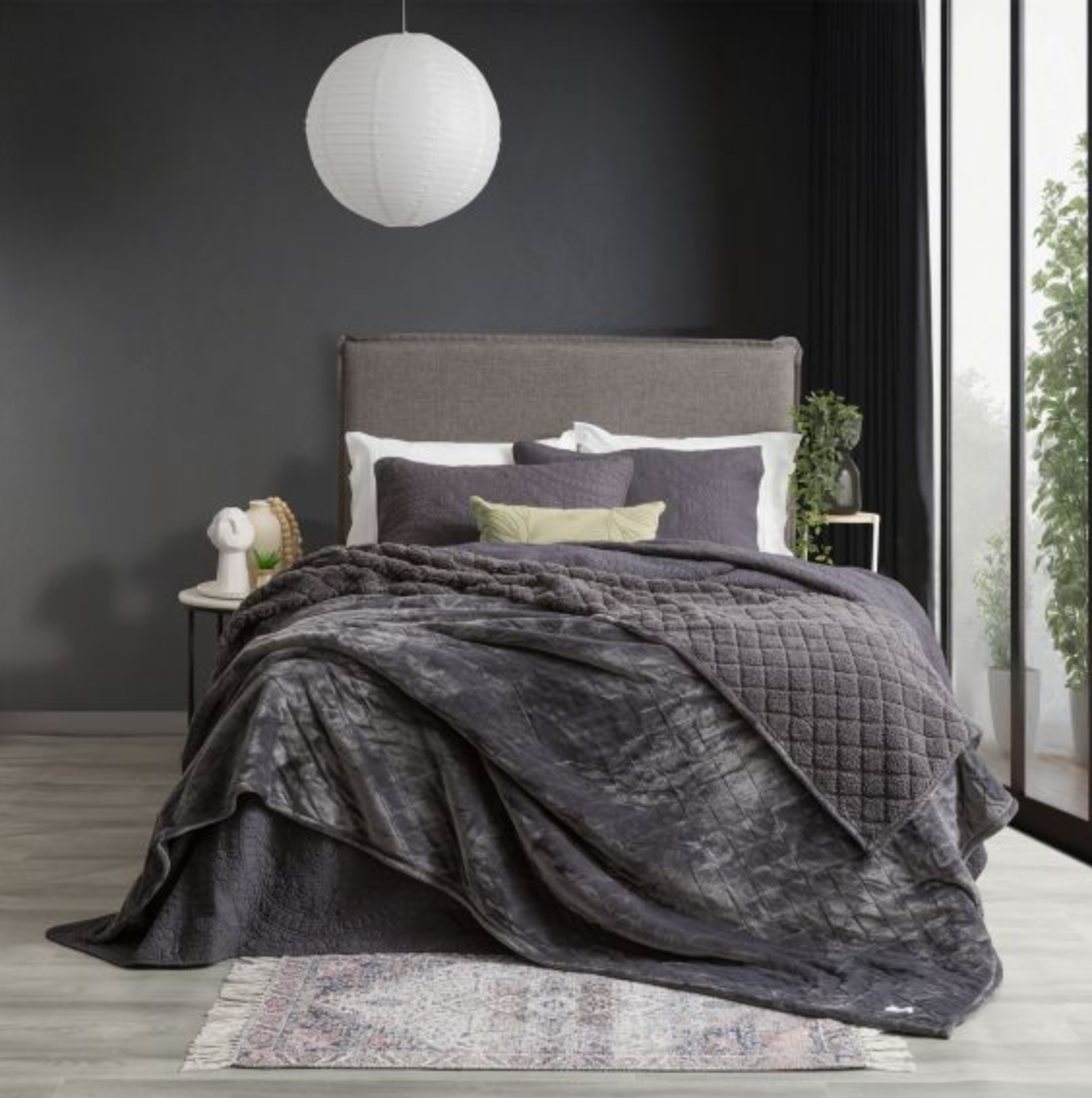 Heston Ultra Soft Velvet Sherpa Blanket