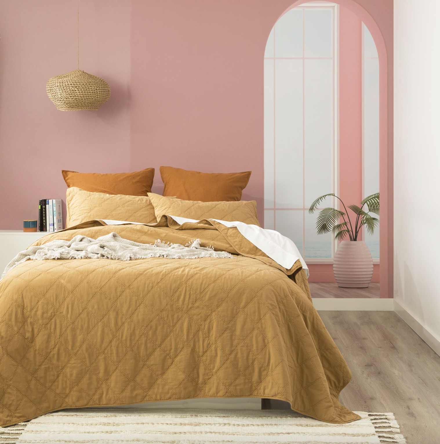 Attwood Vintage Stone Washed Cotton Quilted Coverlet Set