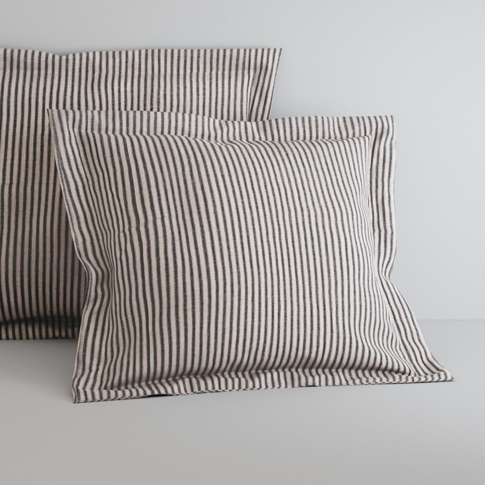 Abbotson Linen Ticking Stripe European Pillowcase