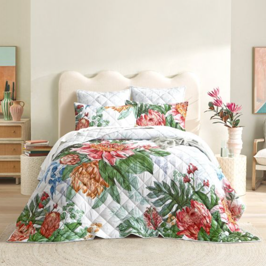 Florence Quilted Reversible Coverlet Set