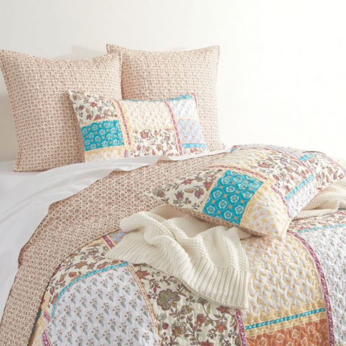 Amber Quilted Reversible Coverlet Set