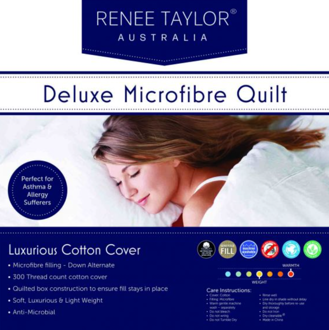 Renee Taylor 600 GSM Deluxe High Loft Quilt