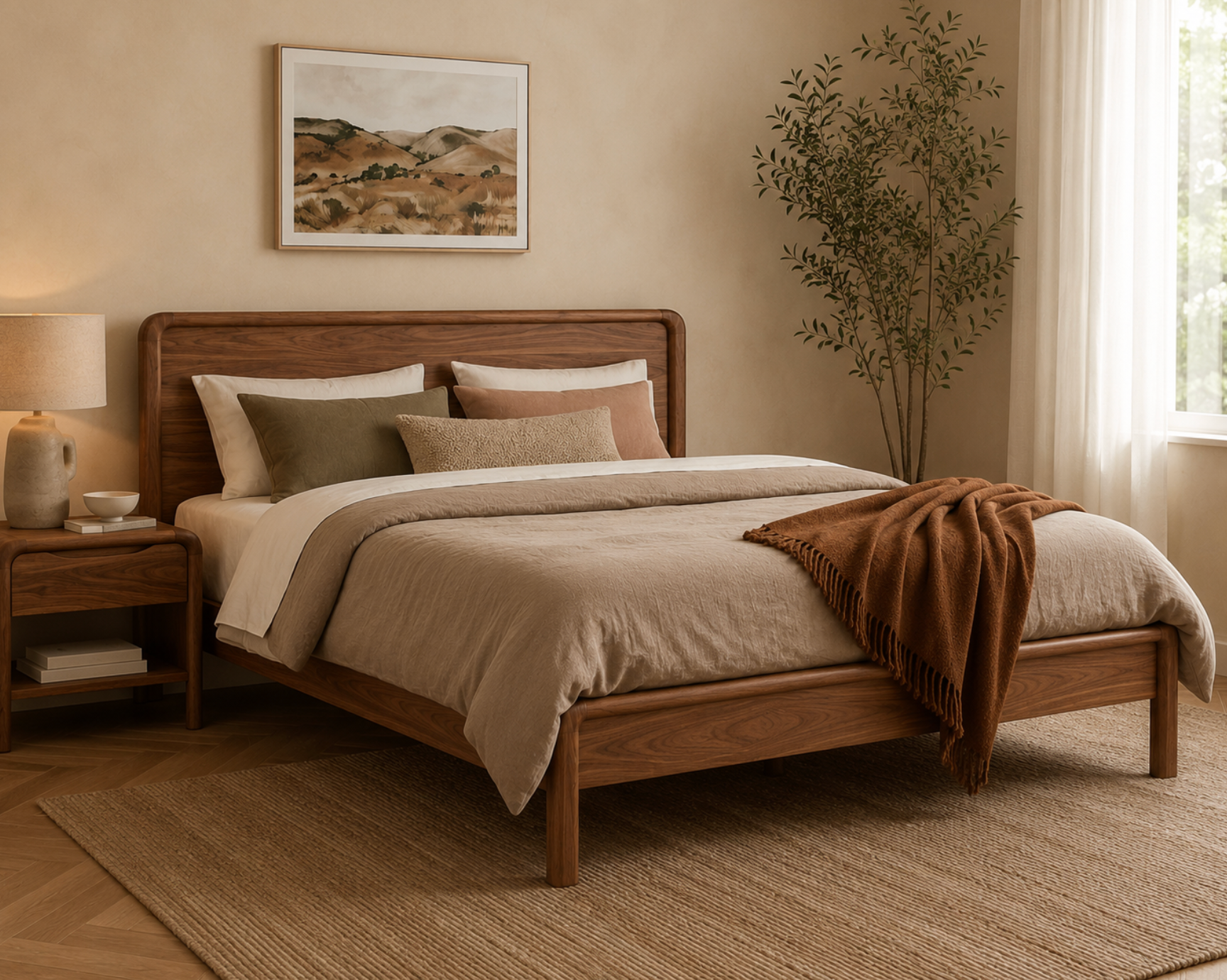 Oslo Wood Bed Frame