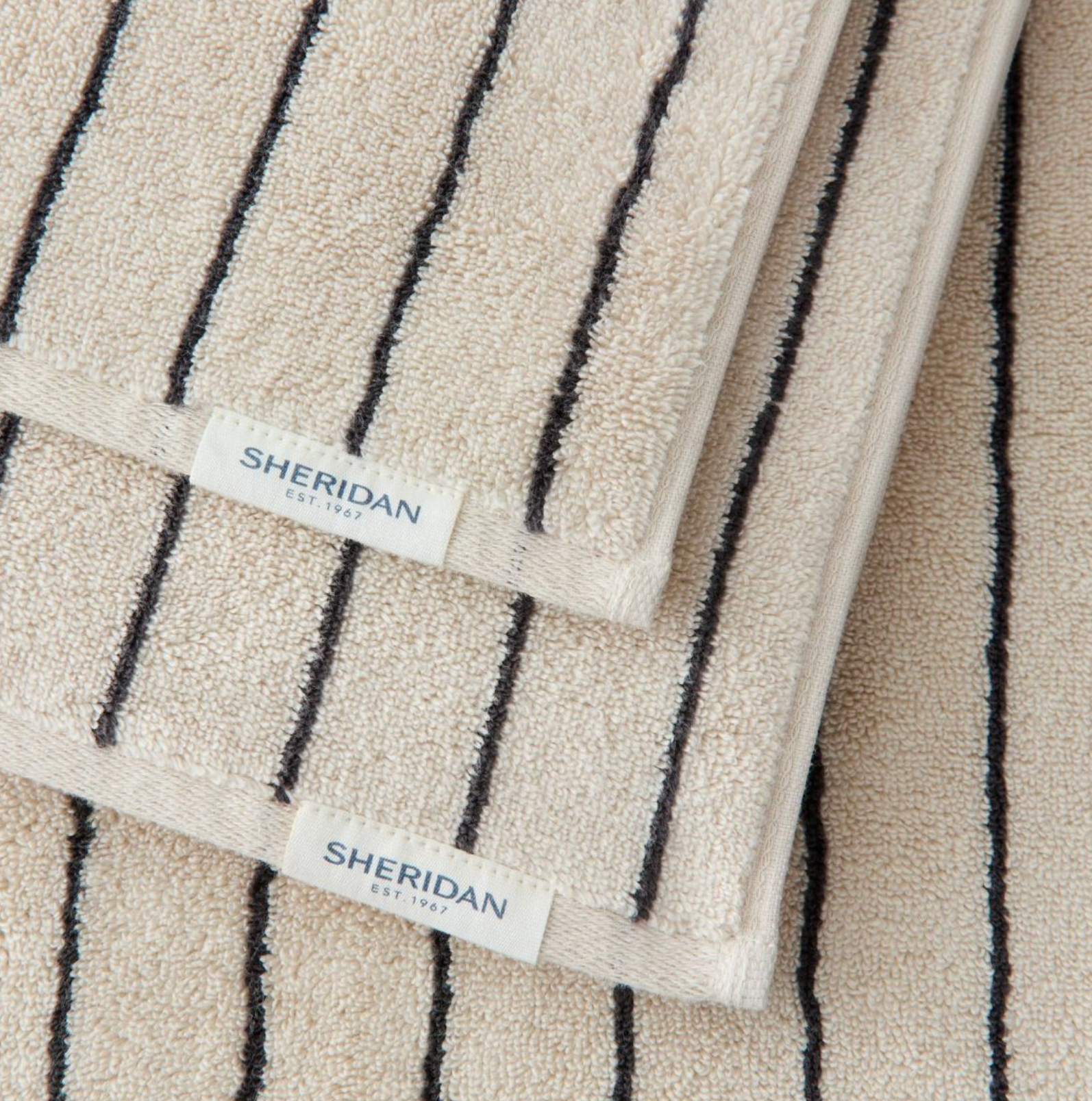 Aven Australian Cotton Stripe Bath Mat