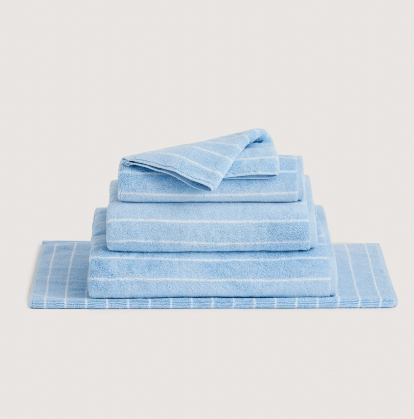 Aven Australian Cotton Stripe Bath Sheet