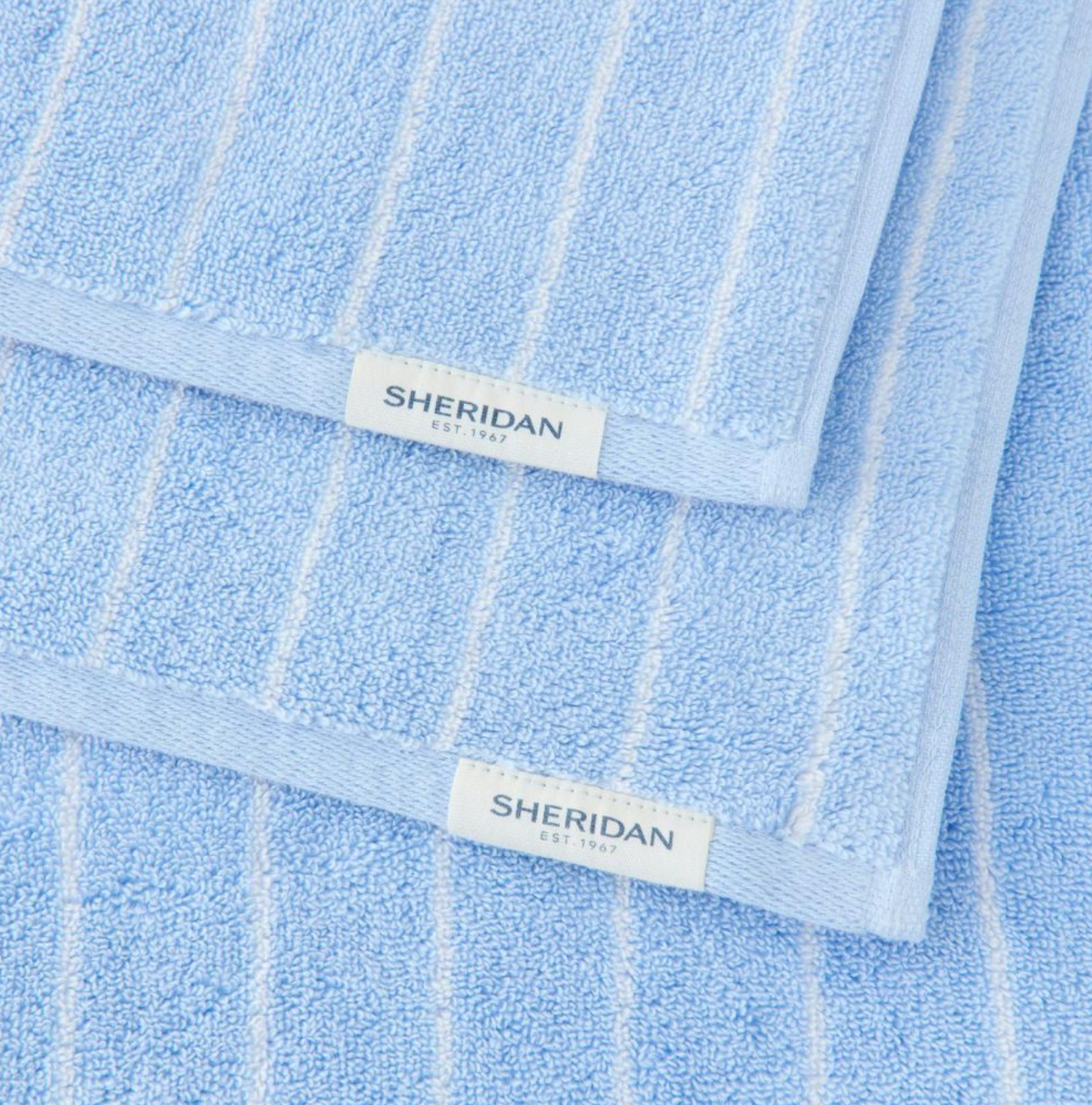 Aven Australian Cotton Stripe Bath Sheet