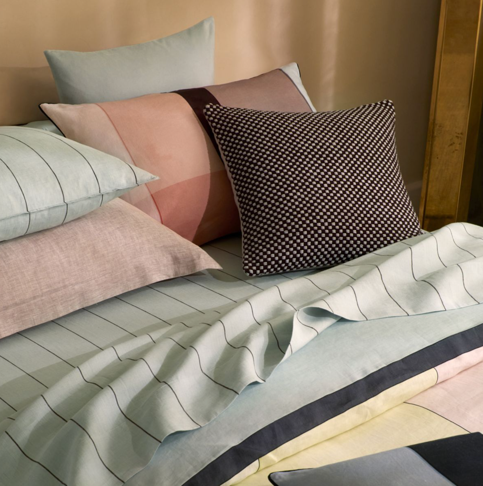Abbotson Linen Stripe Flat Sheet