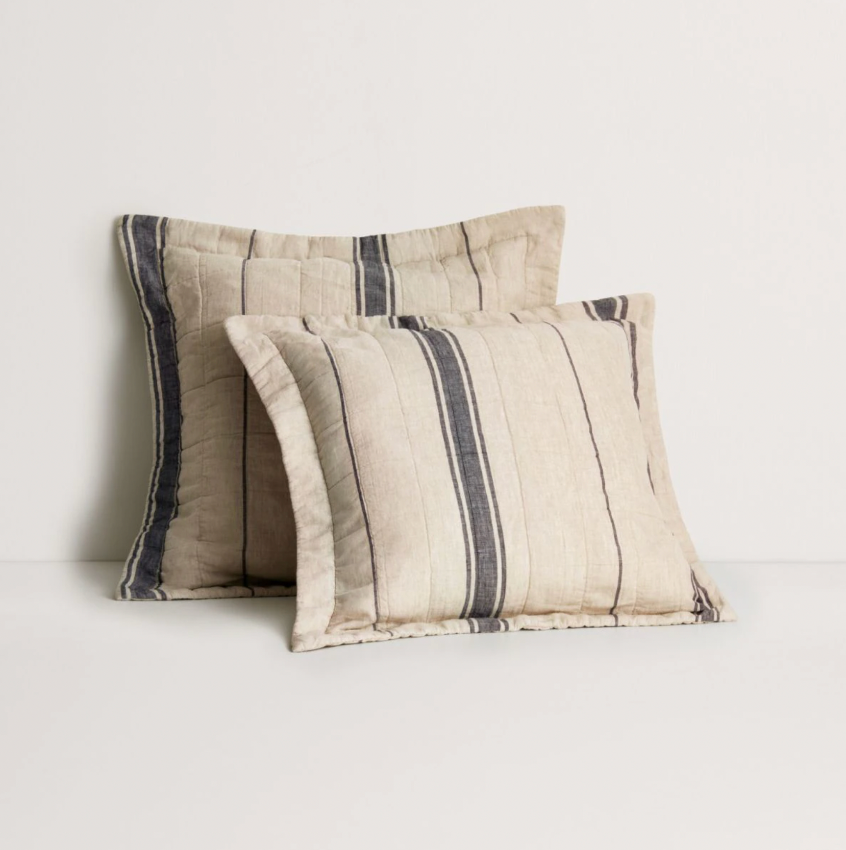 Abbotson Linen Wide Ticking Stripe European Sham