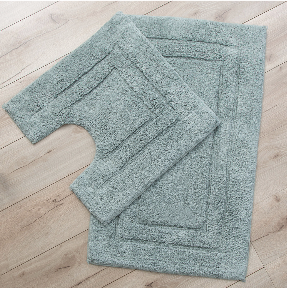 Tufted 2 Piece Bath Mat Set