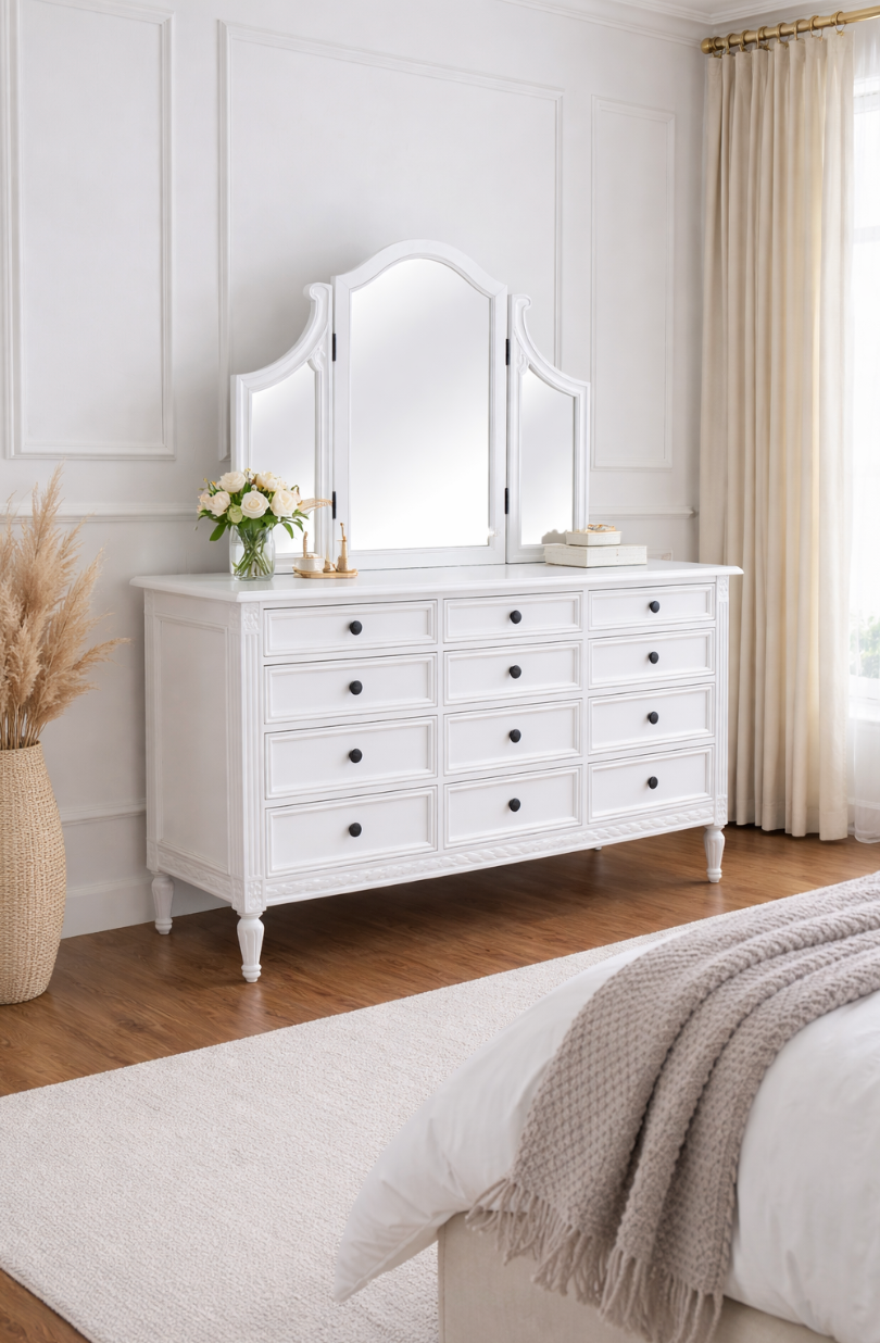Andorra Dressing Table with Mirror