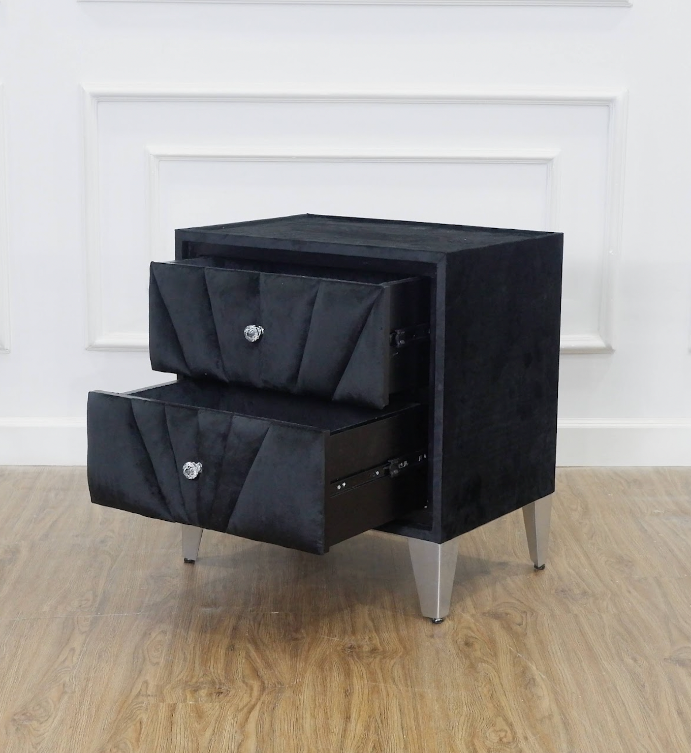 Carissa Bedside Table - Black