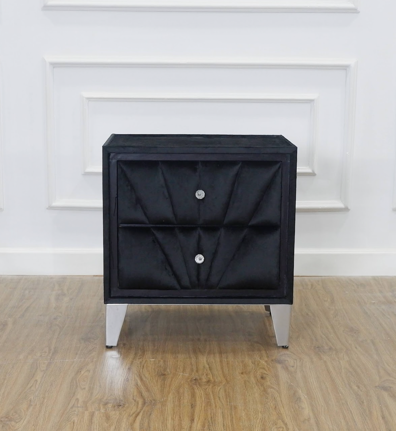Carissa Bedside Table - Black