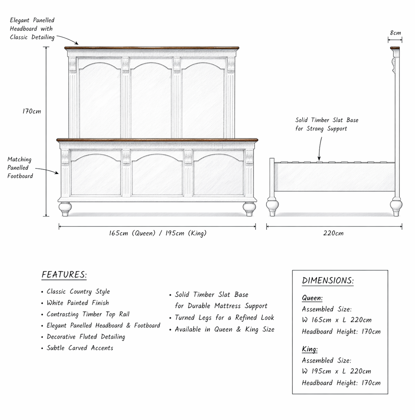 Agathon Wood Bed Frame