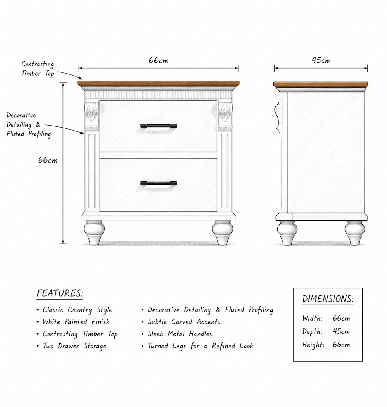 Agathon Bedside Table