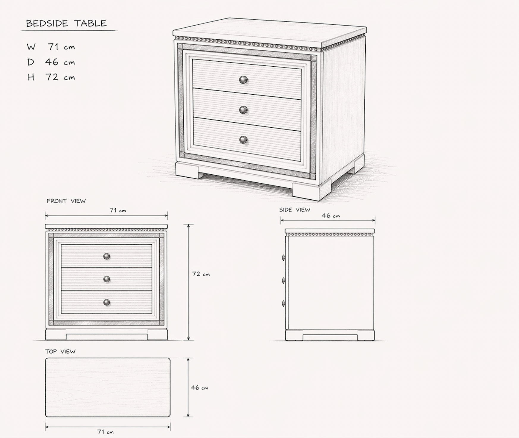 Winterthur Bedside Table
