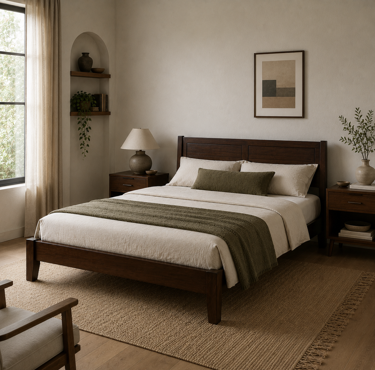 Charles Wood Bed Frame Low Profile