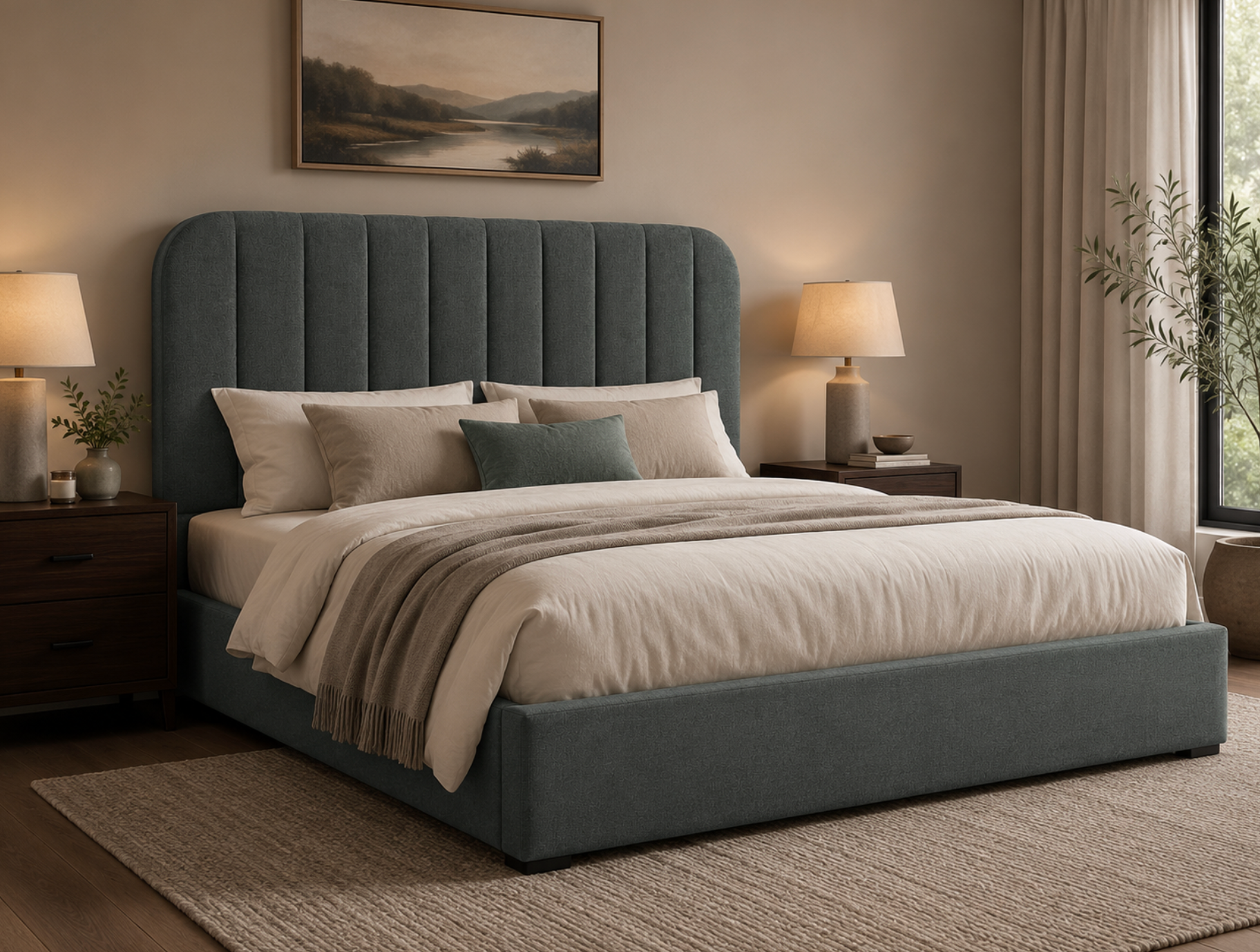 Hudson Upholstered Bed