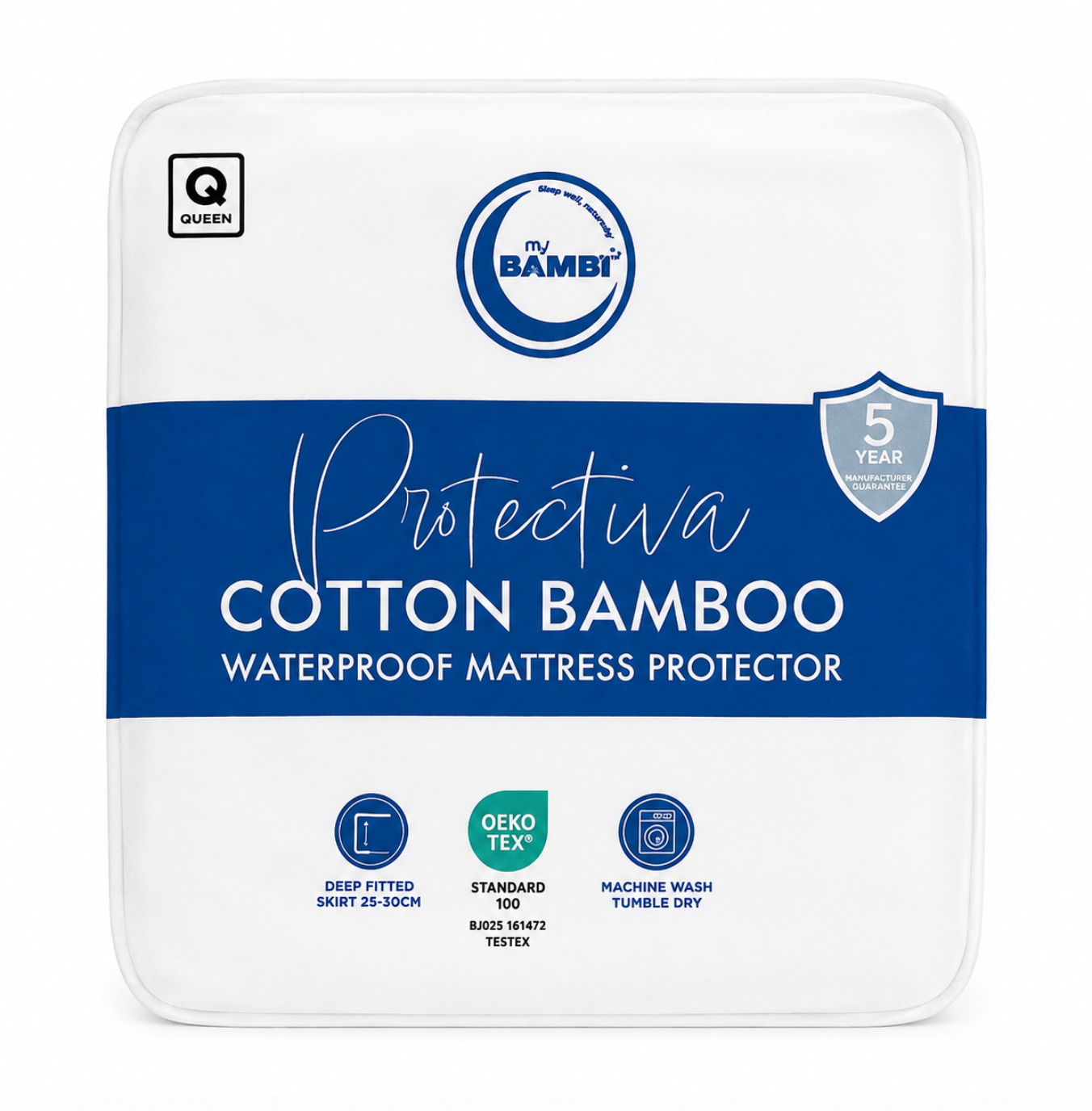 Bambi Protectiva Cotton/Bamboo Stretch Knit Mattress Protector